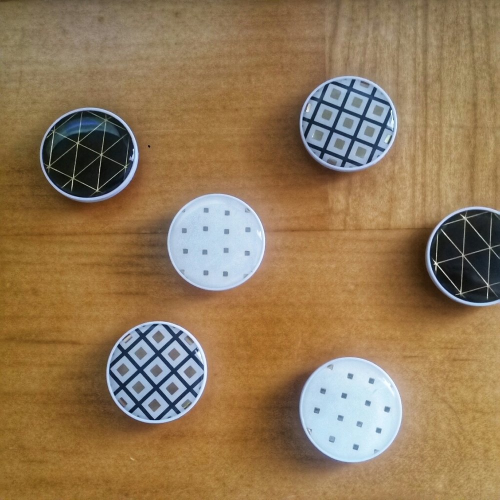 Magnets Set of 6, 1-1/4" dia. Round Cute Magnets